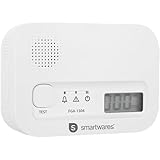 Smartwares FGA-13041 Kohlenmonoxid-Melder, 10 Jahre Sensor, mit Display und...