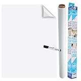 WOBELL Magic Chart Elektrostatische Trockenfolie, 25 Blatt 60x80 cm, mit Marker, Wiederverwendbar, Selbsthaftend für Büro, Schule und Zuhause