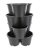 SUSTANIA 1er Set Pflanzturm 4 Etagen Kartoffelturm, Maße: 66x42x40...