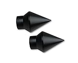 prodecoshop Endstück Spitze für Gardinenstangen, Vorhangstangen Ø 20 mm, 2...