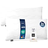 LILENO HOME Kopfkissen 40x80 cm [2er Set] MEDIUM mit 450g Kissen-Füllung - Bett...