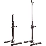 MOVIT Squat Rack 2er Set, verstellbare Langhantelständer, schwarz,...
