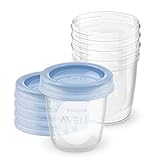 Philips AVENT SCF619/05 Aufbewahrungsbecher für Muttermilch, Becher inklusive...