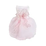 Hundekleid Hochzeitskleid für Hunde Luxus Welpenrock Hundekleidung Prinzessin...