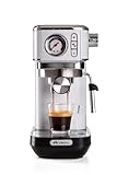Ariete Espresso Slim Metal 1381, Kaffeemaschine mit Manometer, Kompatibel mit...