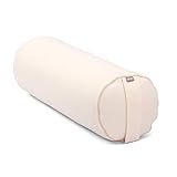 Bodhi | Yoga Bolster ECO | 100% Bio-Baumwolle | Yogarolle mit Bio Dinkelfüllung...