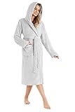 CityComfort Bademantel Damen Flauschig, Fleece Morgenmantel Damen Dressing Gown...