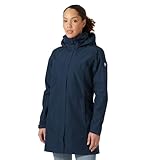 Helly Hansen Damen Aden Langer Regenmantel, Marineblau, M