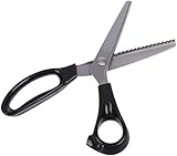 Yrlehoo Zackenschere Stoffschere Zick Zack Schere für Hobbyschneider Edelstahl...