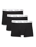 Calvin Klein Herren Boxershorts Low Rise TRUNK, 3er Pack U2664G, Ohne Eingriff,...