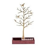 DCQRY Kreatives Schmuckregal, Vogel- und Baum-Schmuckständer, Ohrring-Halter,...