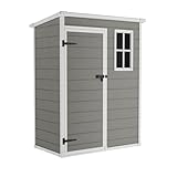 STEELSØN Gerätehaus Novara aus Aluminium, Geräteschuppen wasserdicht,...
