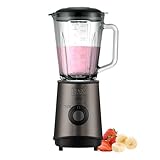 Black+Decker BXJB800E - Standmixer, 800W, 1,5 Liter, Edelstahl, grau