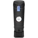 YourCasa Regentonne [CircleTower] 110L mit Standfuss, Deckel & Wasserhahn -...