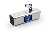 Musicman MA Soundstation Stereo-Lautsprecher mit integriertem Akku und LCD...