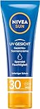 NIVEA SUN UV Gesicht Gesichts-Sonnencreme mit LSF 30, sofortiger Sonnenschutz...