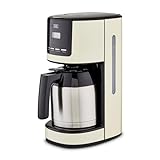 KHG Kaffeemaschine TKA-182 (CE) aus Metall/Kunststoff in Creme/schwarz/Silber,...