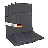 Albatros Gartenstuhl Sitzauflage 4er Set Gartenstuhlauflagen Sitzpolster...