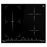 Induktionskochfeld 60 cm | Autark | Rahmenlos | 4 Zonen | 9 Stufen | Flexzone |...