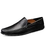 Remxi Herren Mokassins Slippers Lederschuhe Slip On Penny Loafers Fahren...