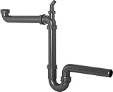 Cornat Rezyklat Raumspar-Geruchsverschluss für Spültische - 1 1/2 Zoll x 40 mm...