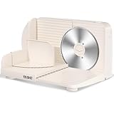 YASHE Elektrischer Faltbarer Allesschneider, 180W Brotschneidemaschine Mit 17 Cm...