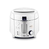 De'Longhi RotoFry F38436.W Roto-Fritteuse, 1,2 kg Fassungsvermögen, Easy Clean...