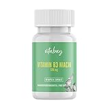 Vitabay Vitamin B3 Niacin | 500 mg x 90 vegane Kapseln | Hochdosiert | Flush...
