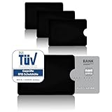 AntiSpyShop 3X RFID Schutzhüllen, TÜV geprüft, NFC Blocker - Kreditkarte,...