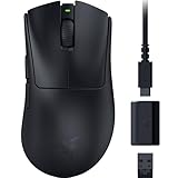 Razer DeathAdder V3 HyperSpeed - Ultra leichte kabellose ergonomische E-Sport...