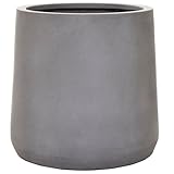 VIVANNO Pflanzkübel Blumentopf in Beton-Optik Fiberglas, 40x38 cm, Wetterfest...