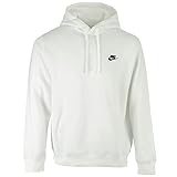 Nike Herren M Nsw Club Hoodie Po Bb Sweatshirt, White/White/Black, L EU