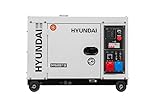 HYUNDAI Silent Diesel Generator, Stromerzeuger mit 7.9kVA (400V) / 6.0kW (230V),...