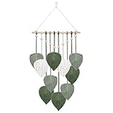 Peevisap Makramee Wandbehang, Wanddeko Schlafzimmer, Deko Grün, Makramee Deko,...