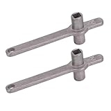 BIGP Entlüftungsschlüssel Set 2-teilig, Heizungsschlüssel aus Hochwertigem...