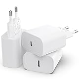 25W USB C Adapter, 3er Pack USB c ladegerät für iPhone 15 14 Plus Pro Max 13...