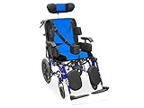 QUIRUMED Neurologischer Rollstuhl, Sitzbreite 46 cm, ausziehbar, Aluminium,...
