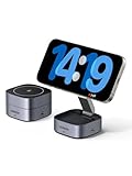 UGREEN MagFlow 2 in 1 iPhone Ladestation kompatibel mit MagSafe faltbares...