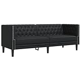 vidaXL Chesterfield Sofa 3-Sitzer, Couch mit Armlehnen Rückenlehne Stützbeine,...
