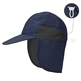 PONCEAU Sonnenhut Kinder mit Nackenschutz uv Schutz 50 Atmungsaktive...