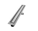 VILSTEIN Duschrinne 80cm | Befliesbar | Edelstahl Bodenablauf Komplettset |...