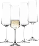 SCHOTT ZWIESEL Sektglas MioVino (4er-Set), moderne Schaumweingläser,...
