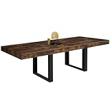 IDMarket - Esstisch, ausziehbar, rechteckig, Phoenix, 6-12 Personen, Holz,...