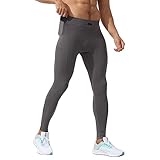 KBOPLEMQ Kompressionshose Herren Laufhose Lang Thermounterwäsche Thermo...