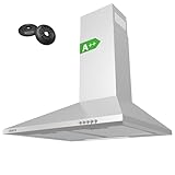 CIARRA CBCS6201 A++ Dunstabzugshaube 60 cm Umluft 370 m³/h Silber Edelstahl...