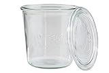 APS 82347 2er-Set Weck-Glas mit Deckel, Einmachglas, Sturzform, 580 ml, Ø 11...