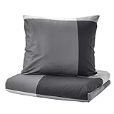 Ikea BRUNKRISSLA Bettwäscheset in schwarz; 100% Baumwolle; 2tlg;...