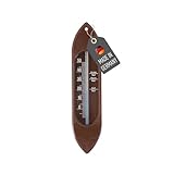 Lantelme Badethermometer Schiff Farbe Braun Temperaturanzeige mit Richtangaben |...