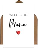 The Life Barn Postkarte mit Umschlag Weltbeste Mama Karte zum Geburtstag...