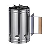 GLÜHZONE KS 100 | Anzündkamin aus Edelstahl für XXL Grills | Kohlestarter mit...